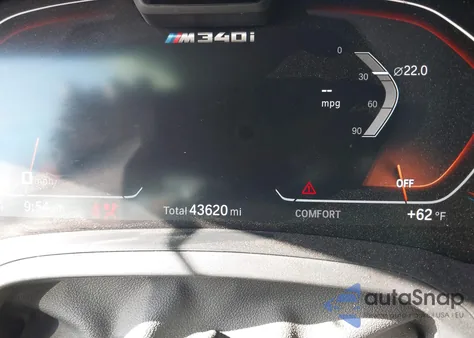 2021 BMW 3 Series M340I z USA, uszkodzony, nr VIN 3MW5U7J00M8C09393